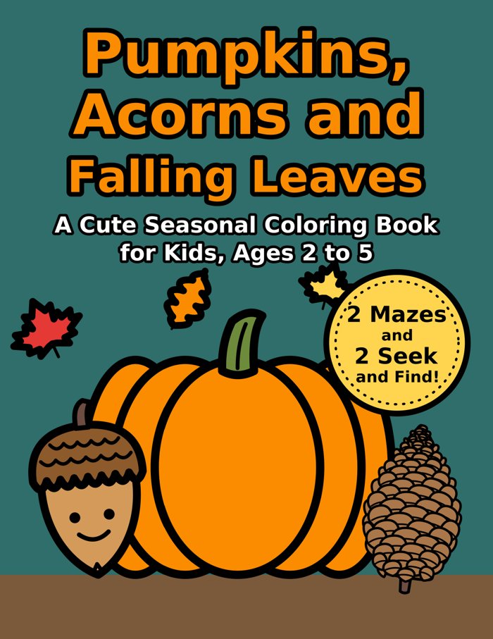 Pumpkins, Acorns and Falling Leaves cover